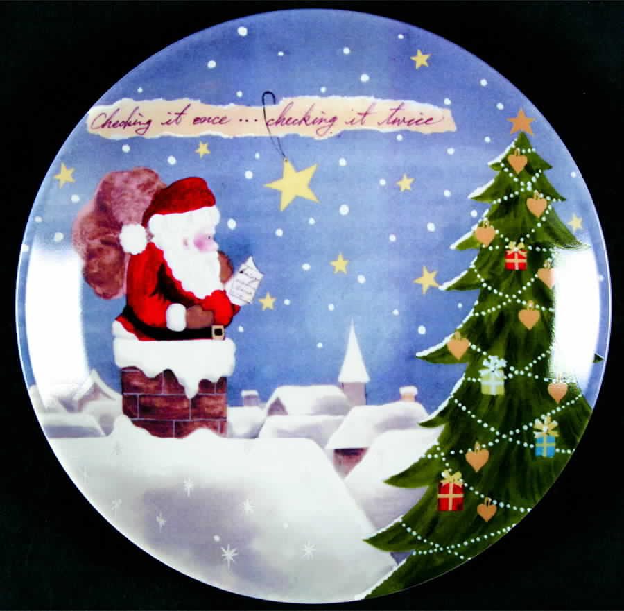 Christmas Collage Salad/Dessert Plate by Lenox-1
