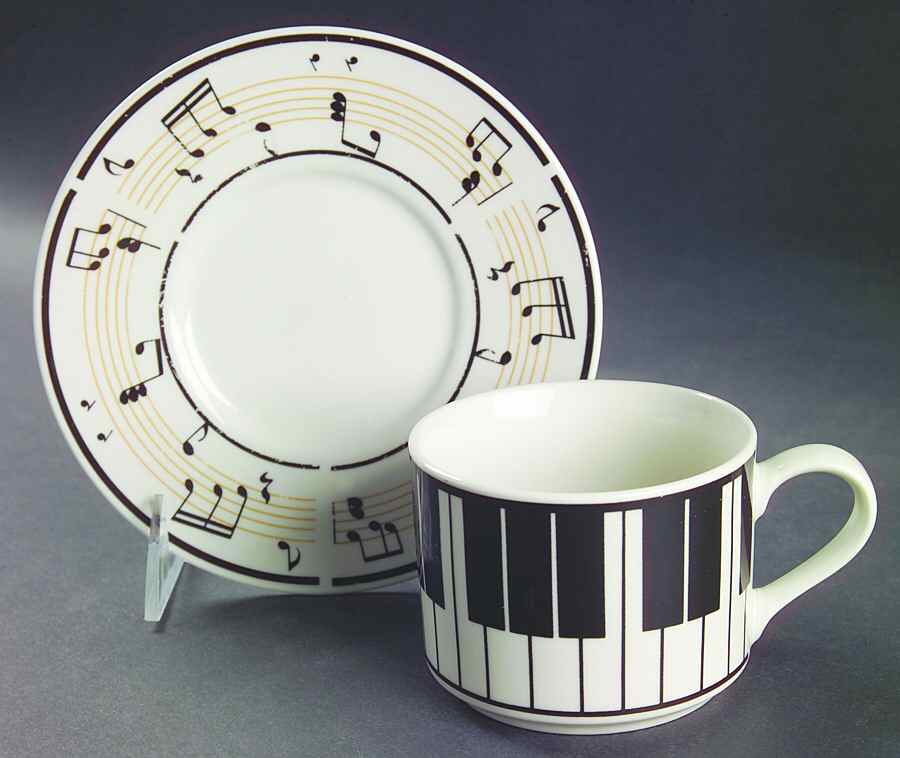 Maestro Flat Cup & Saucer Set by Lynn's China-1