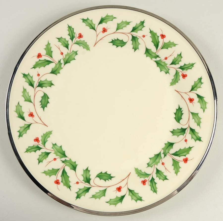 Holiday Platinum Millennium Dinner Plate by Lenox-1