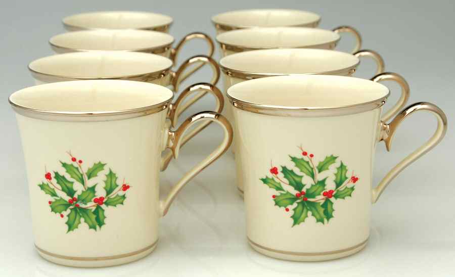 Holiday Platinum (Set of 8 M25) Mug by Lenox-1