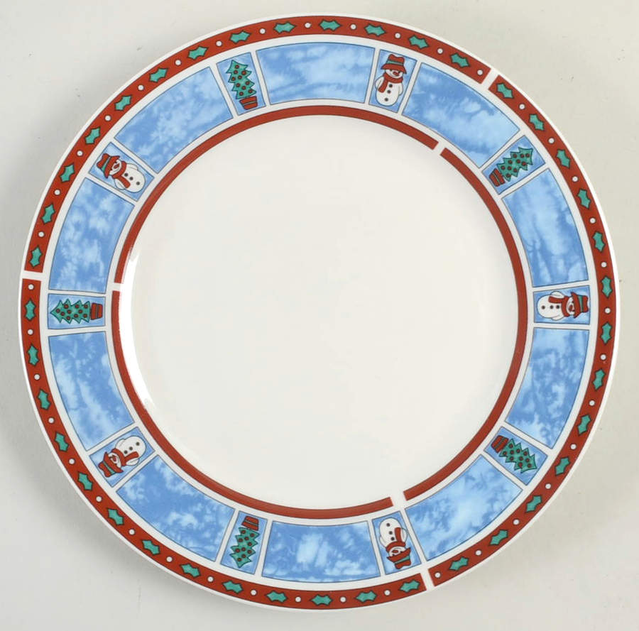 Holiday Stamps Salad Plate by Libbey-1