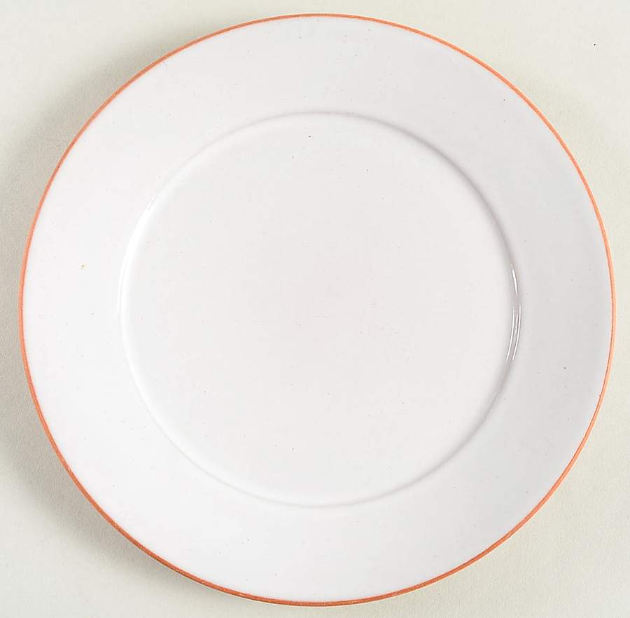 Normandie White Salad Plate by Loneoak-1