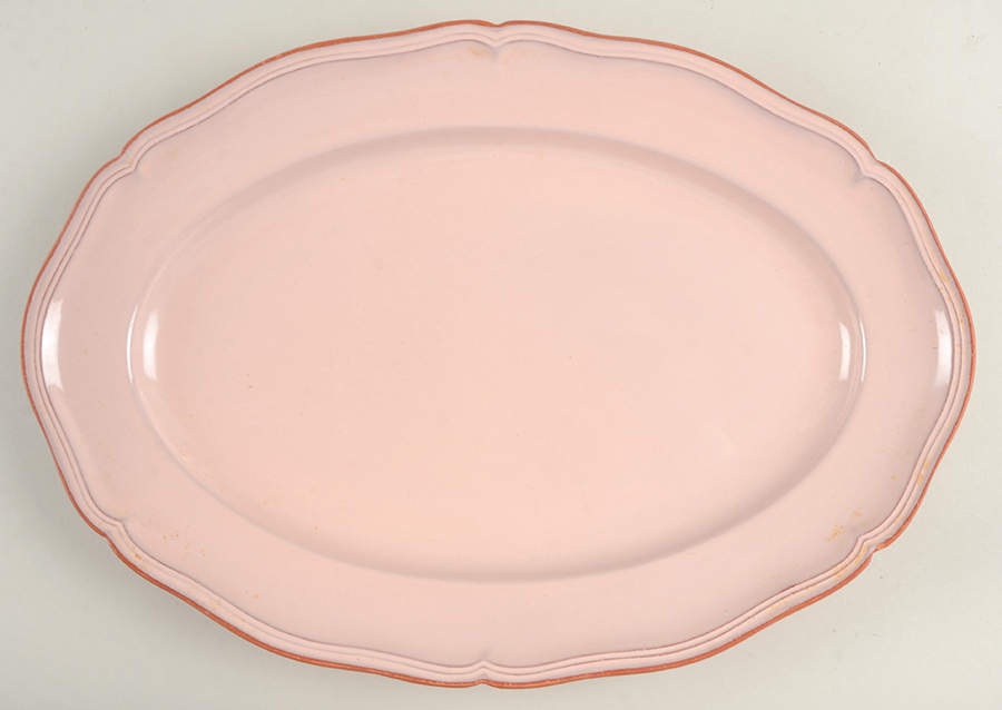 Queen Anne Peach 14" Oval Serving Platter by Loneoak-1