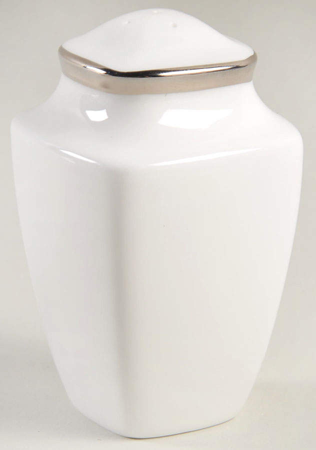 Solitaire White Square Pepper Shaker by Lenox-1