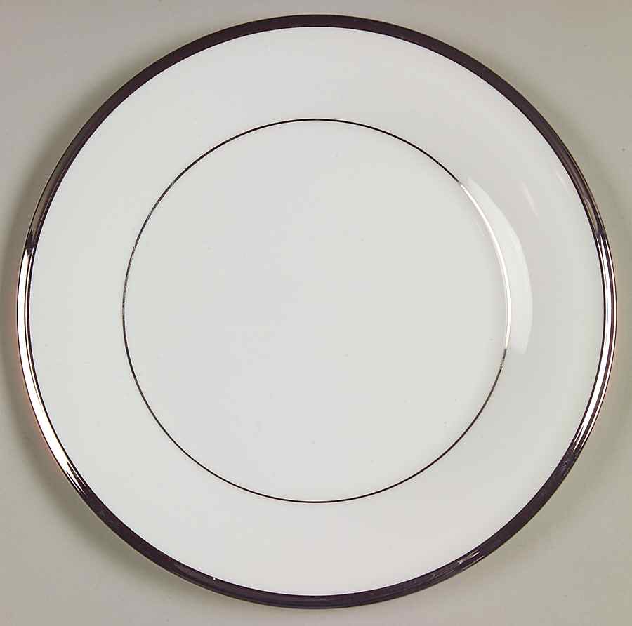 Solitaire White Salad Plate by Lenox-1