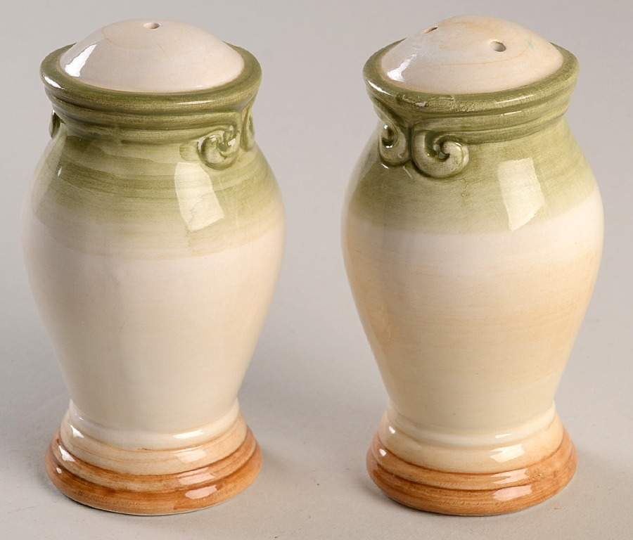 Colore Verde (Green) Salt & Pepper Set by Lenox-1