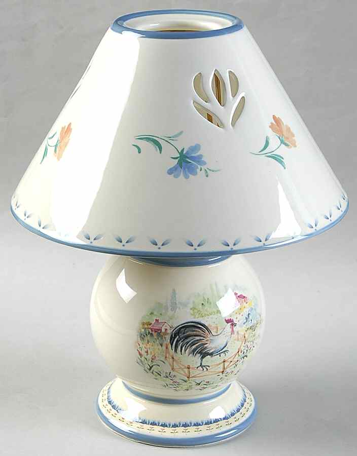 Provencal Garden Candle Lamp & Shade by Lenox-1