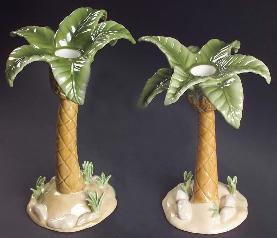 British Colonial Scenic (Accessories) Figural Candlestick - Set of 2 (CNSF8 & CNSF9) by Lenox-1
