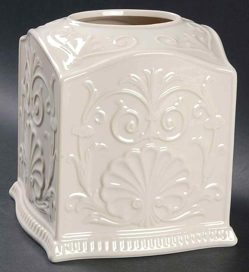 Mystic Harbor Collection Square Tissue Box Cover by Lenox-1