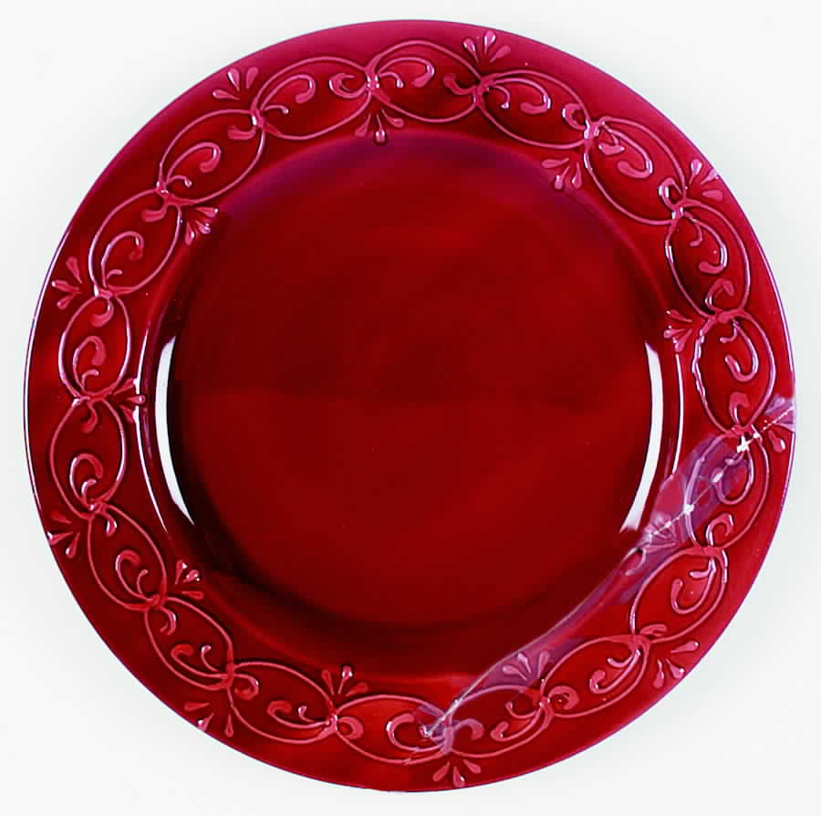 Royal Burgundy Dinner Plate by Le Poet-Laval-1
