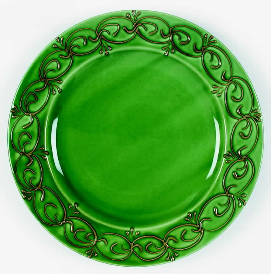 Royal Green Dinner Plate by Le Poet-Laval-1