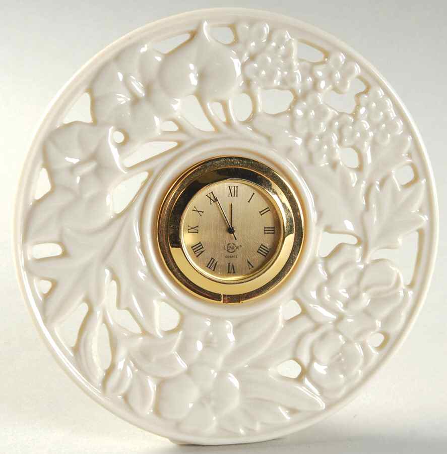 Timely Traditions Round Pierced Clock by Lenox-1
