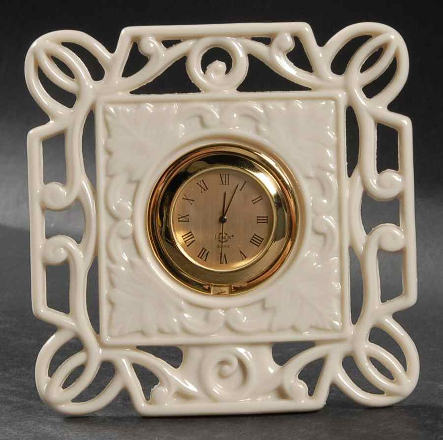 Timely Traditions Pierced Square Clock by Lenox-1