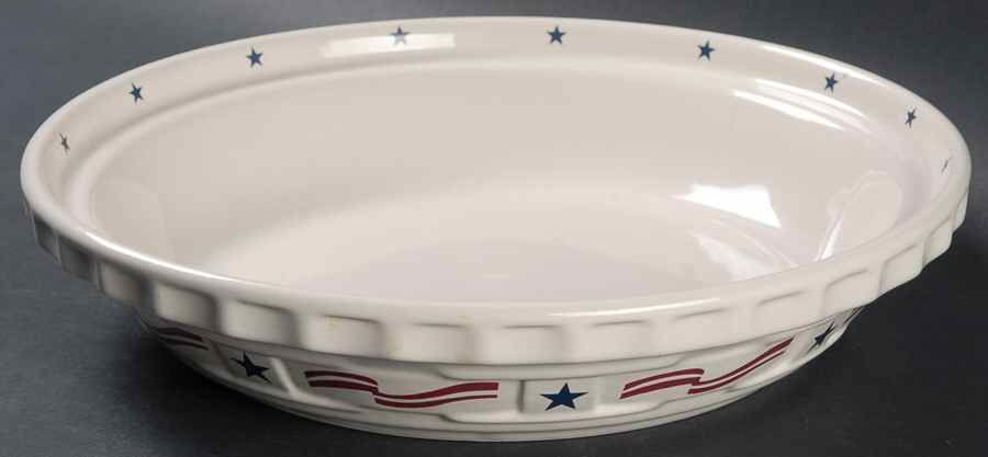 All American Round Oven-to-Table Pie Plate by Longaberger-1