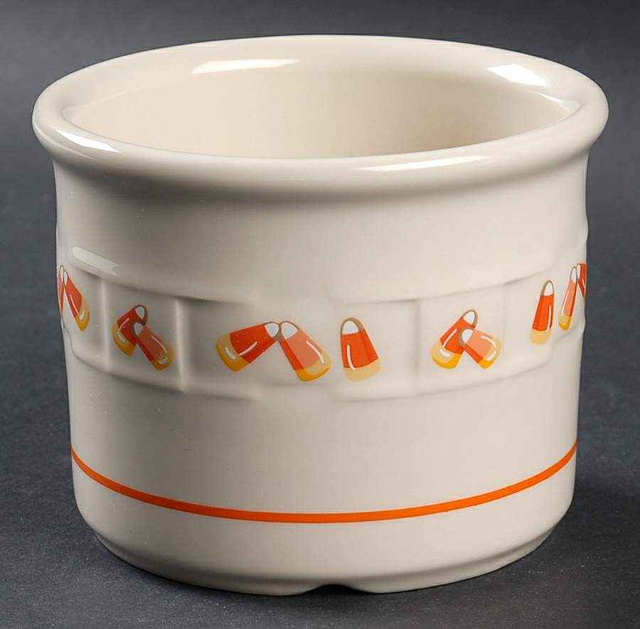 Candy Corn 1 Pint Crock No Lid by Longaberger-1