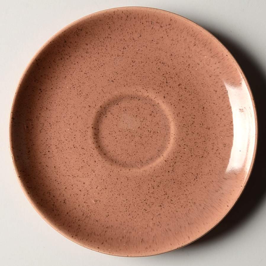 Seaside Pink (Nutmeg) Saucer by Laurel (USA)-1