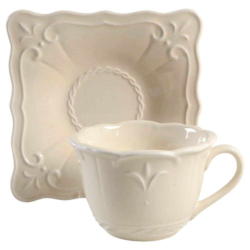 Butler's Pantry Patisserie Flat Cup & Saucer Set by Lenox-1