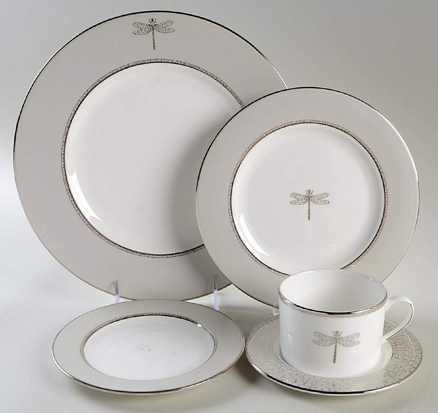 June Lane (Platinum Trim) 5 Piece Place Setting by Lenox-1