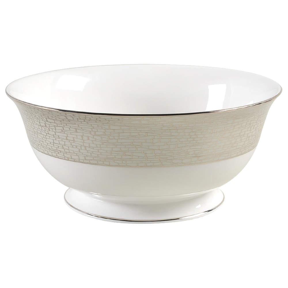 June Lane (Platinum Trim) 8" Round Serving Bowl by Lenox-1