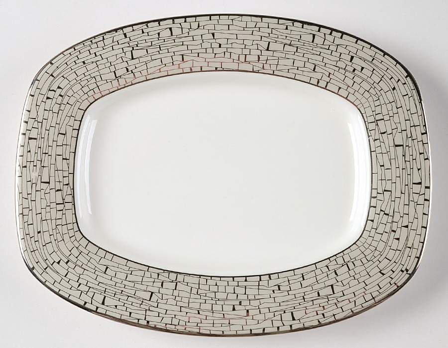 June Lane (Platinum Trim) Underplate for Gravy Boat by Lenox-1