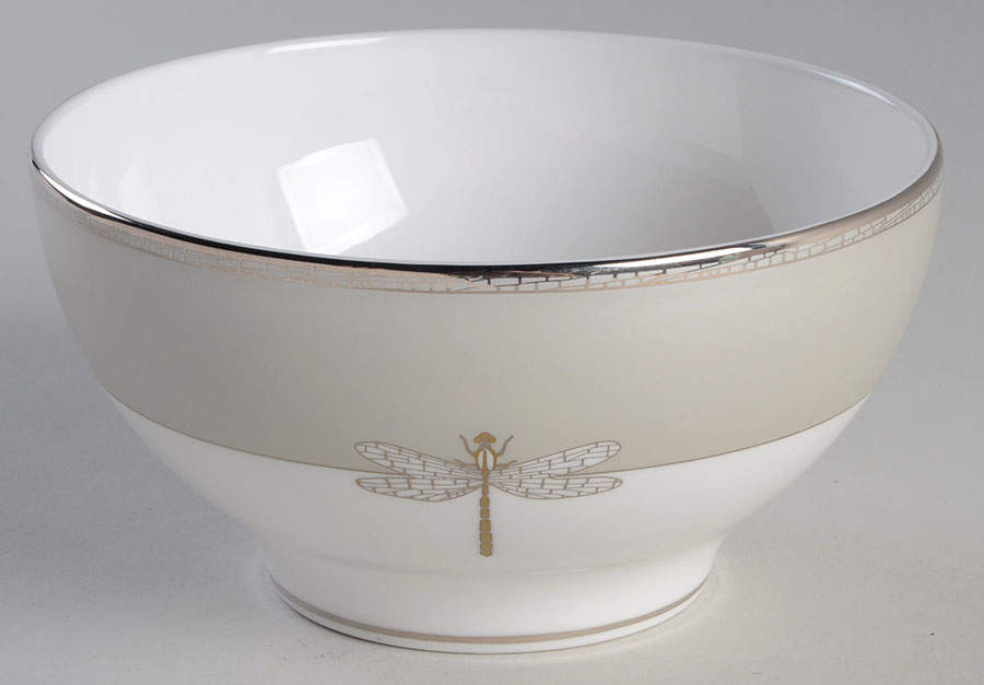 June Lane (Platinum Trim) Rice Bowl by Lenox-1