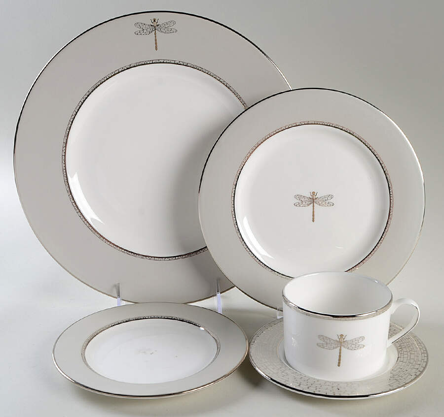 June Lane (Platinum Trim) 40 Piece Estate Set by Lenox-1