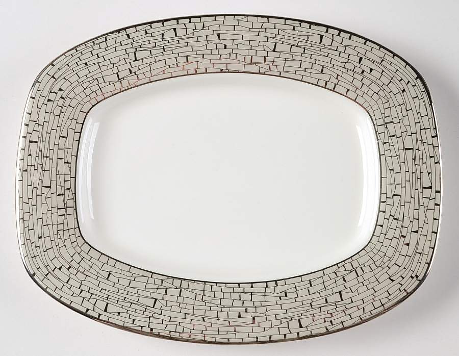 June Lane (Platinum Trim) Underplate for Gravy Boat by Lenox-1
