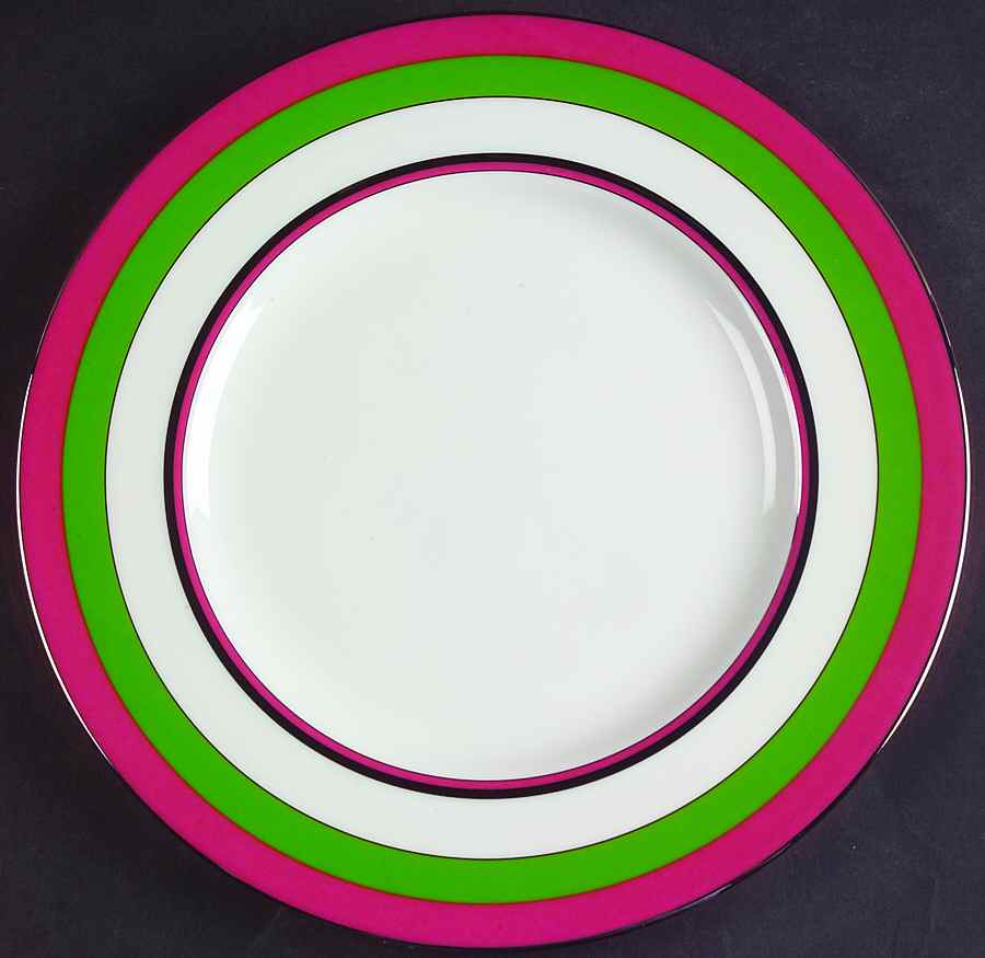 Library Lane Pink Accent Luncheon Plate by Lenox-1