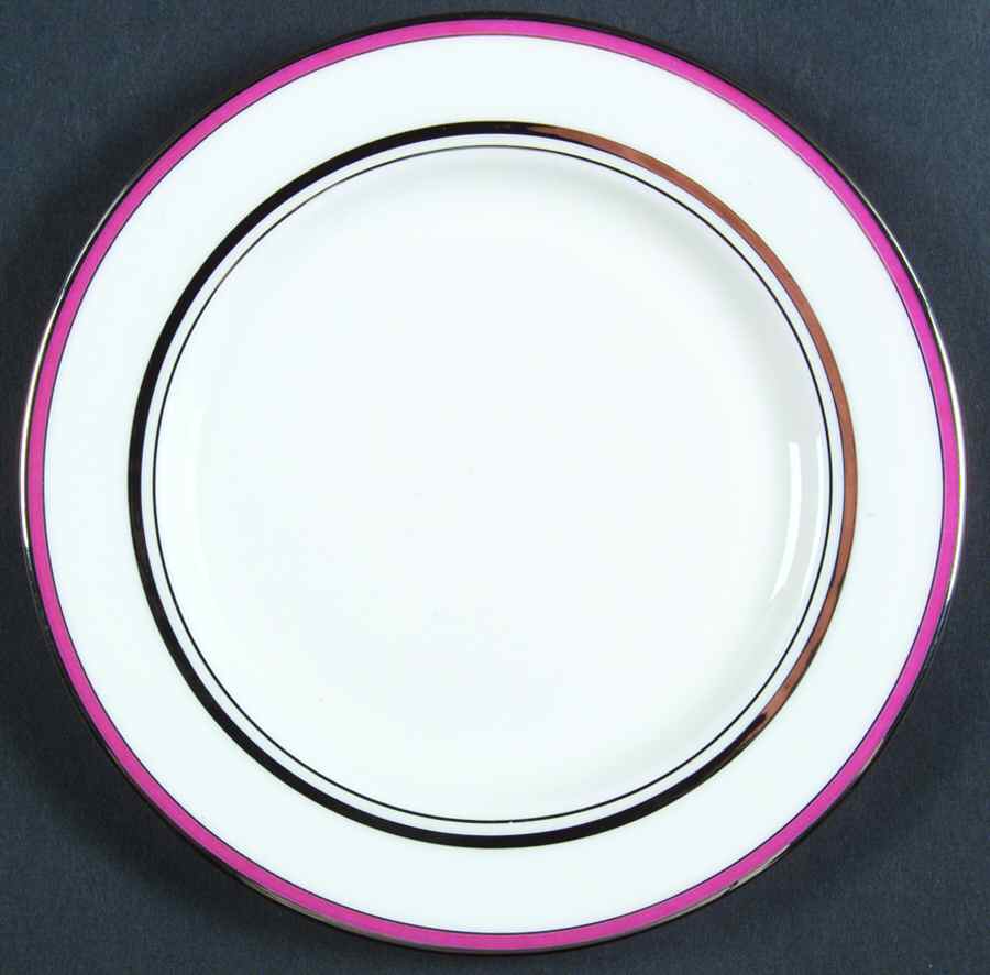 Library Lane Pink Bread & Butter Plate by Lenox-1