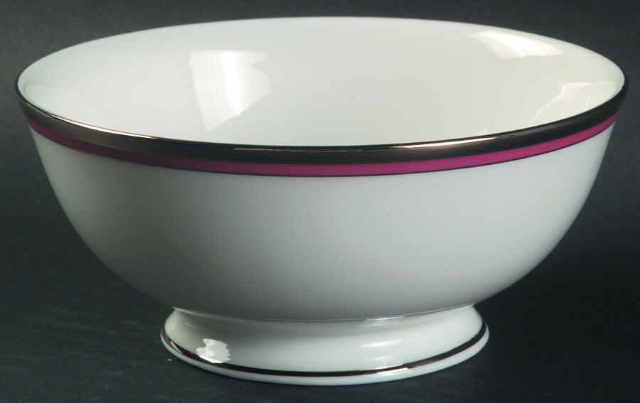 Library Lane Pink Fruit/Dessert (Sauce) Bowl by Lenox-1