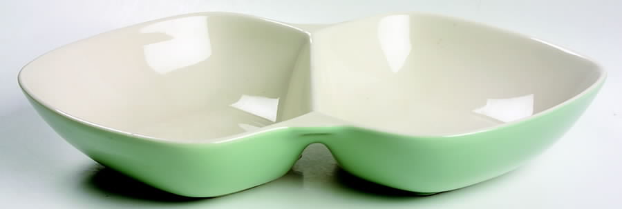 LMI4 13" Oval Divided Vegetable Bowl by La Mirada-1