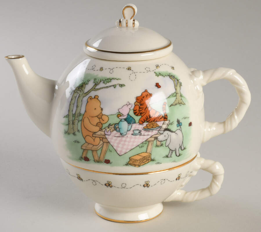 Classic Pooh Individual Teapot & Lid with Cup by Lenox-1