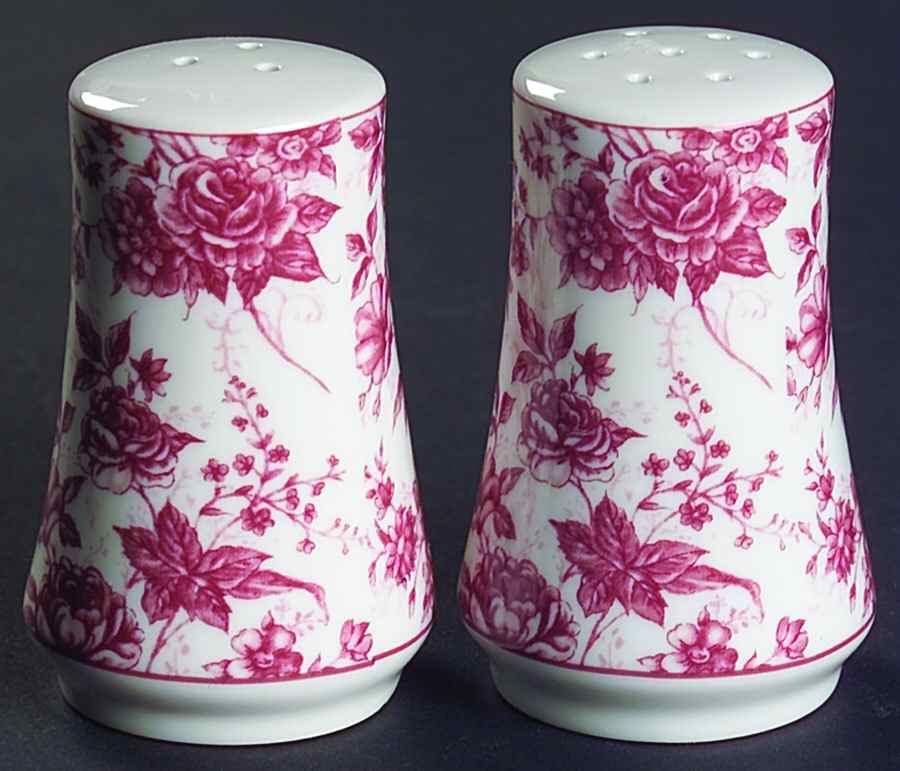 Rosarium Chintz Salt & Pepper Set by Lynn's China-1