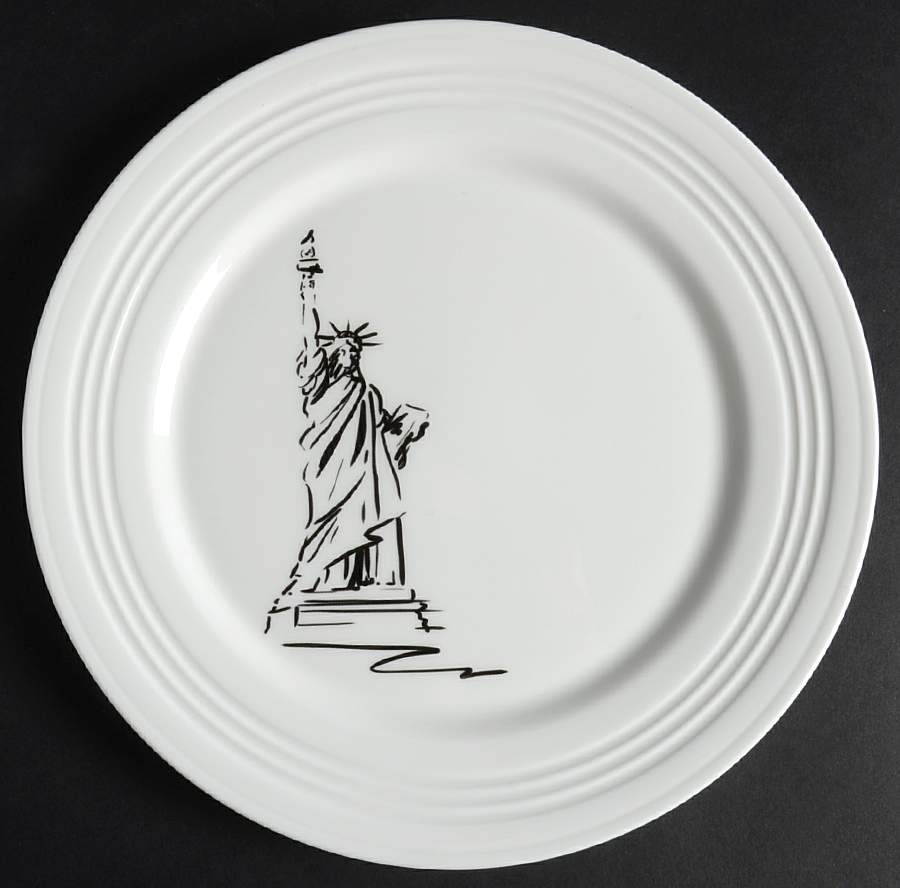 Tin Can Alley Accent Luncheon Plate by Lenox-1