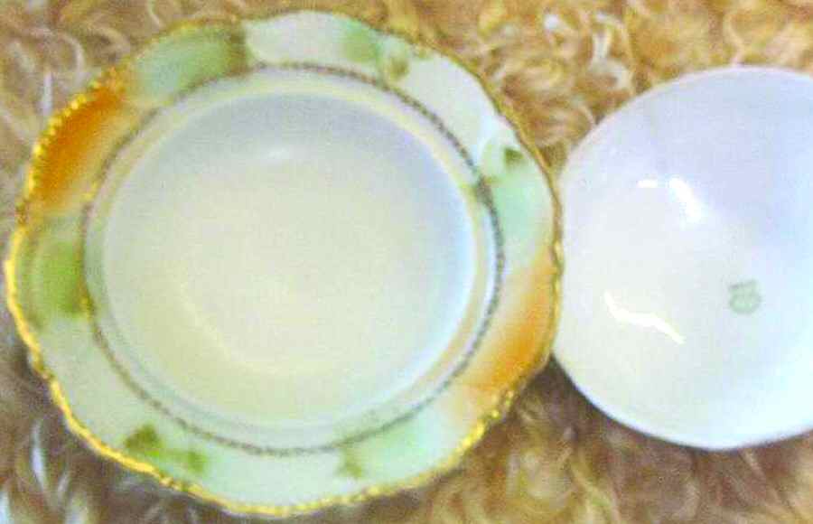 LHM7 Round Butter No Lid by C a Lehmann & Son-1