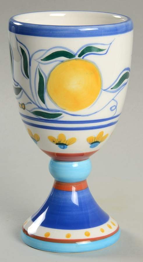 Majolica China Goblet by Living Art-1