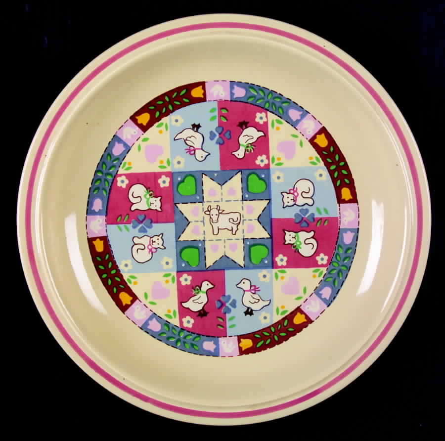 Country Quilt Luncheon Plate by Lofisa (Mexico)-1