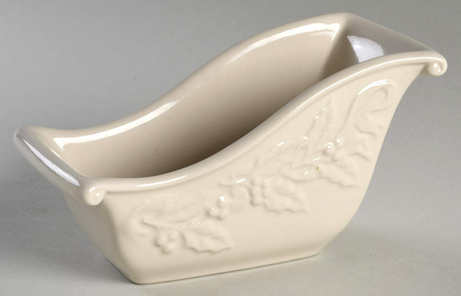 Nature's Garland Sleigh Bowl by Longaberger-1