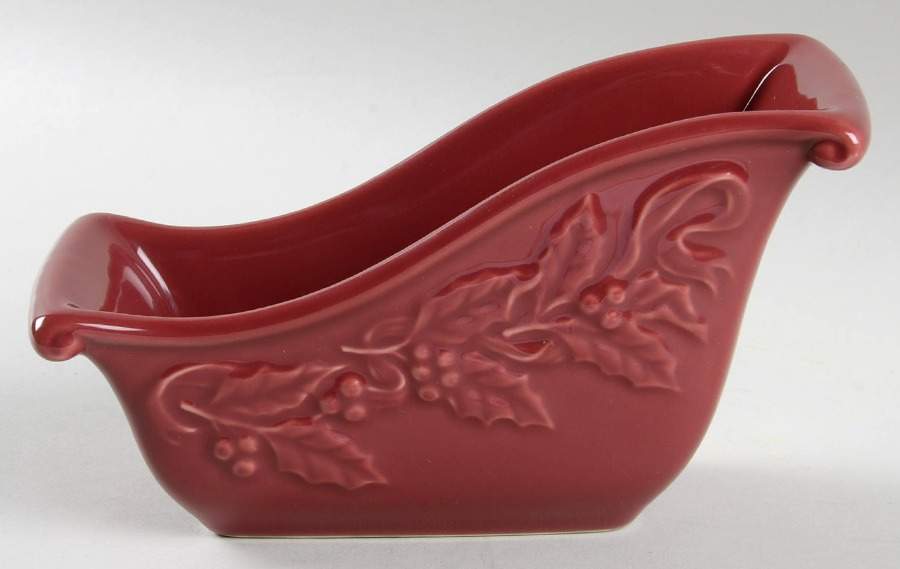 Nature's Garland Sleigh Bowl by Longaberger-1