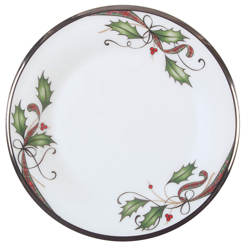 Holiday Nouveau Platinum (White) Salad Plate by Lenox-1