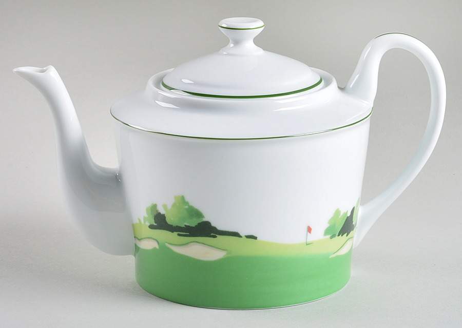 Hole in One Teapot & Lid by La Reine (France)-1