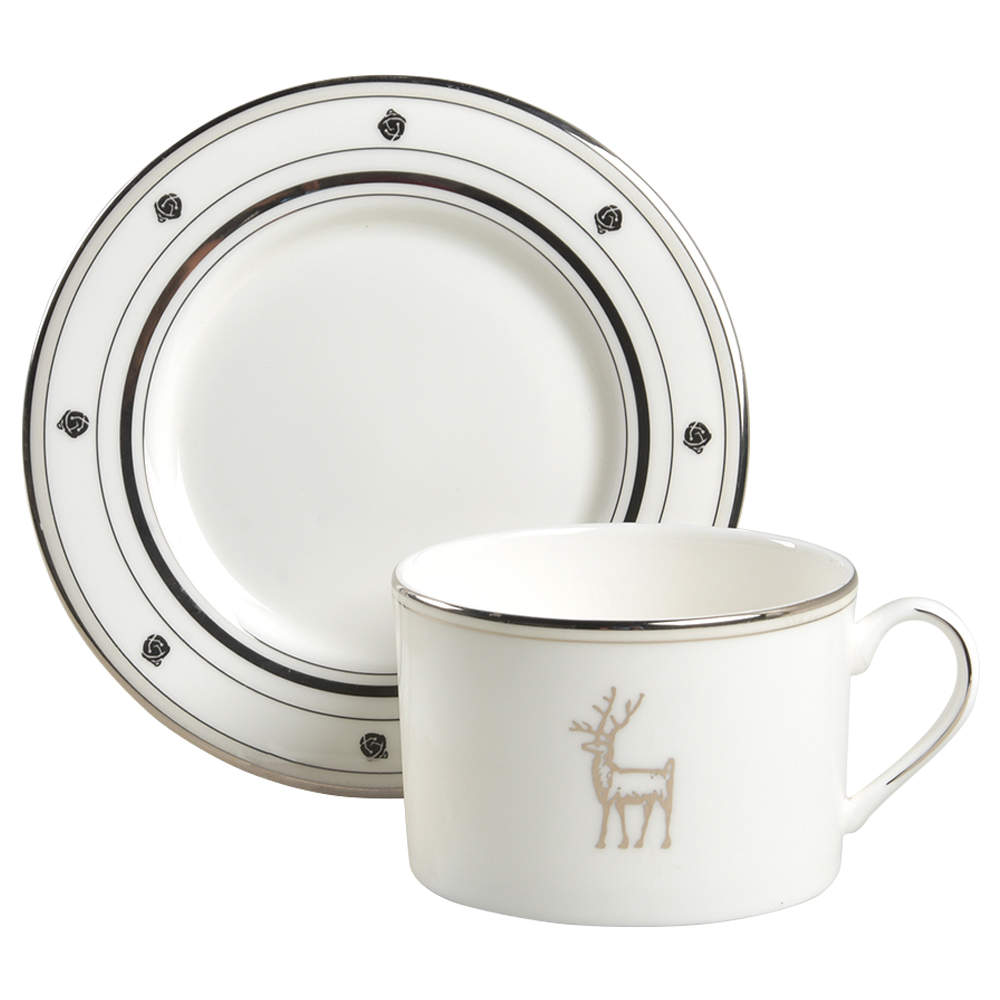 Donner Road Flat Cup & Saucer Set by Lenox-1