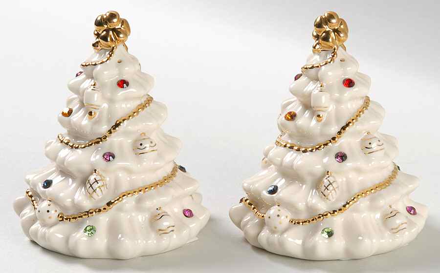 Jeweled Christmas Salt & Pepper Set by Lenox-1