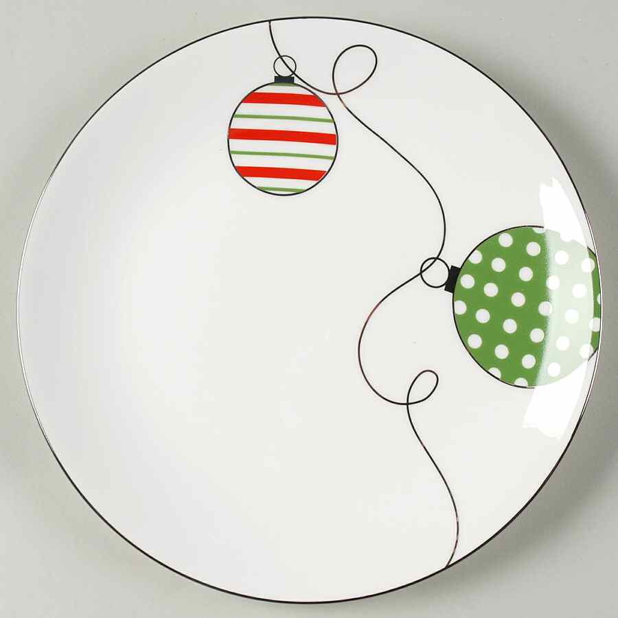 Merry and Bright Ornament Dessert/Pie Plate by Lenox-1