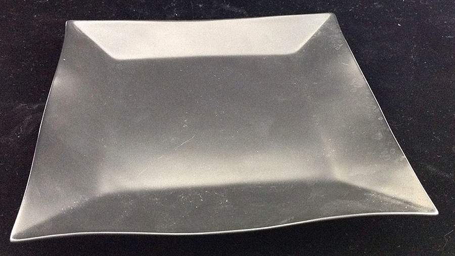 Origami Black Salad Plate by Lazy Susan-1