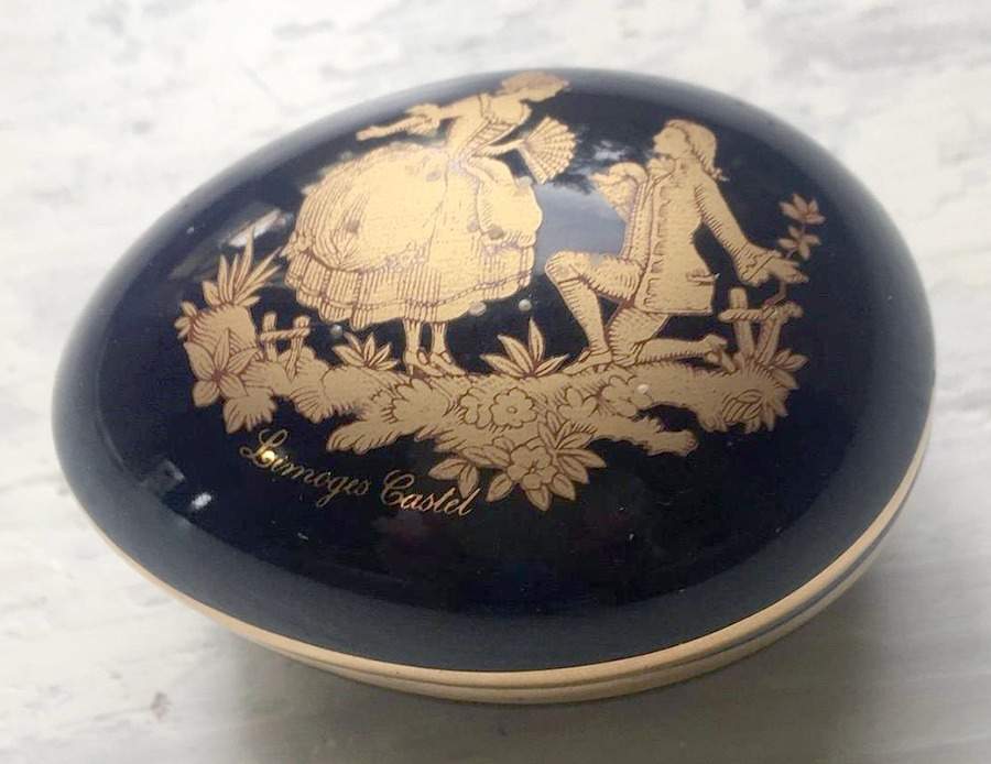 LCT1 Egg Box & Lid by Limoges Castel-1