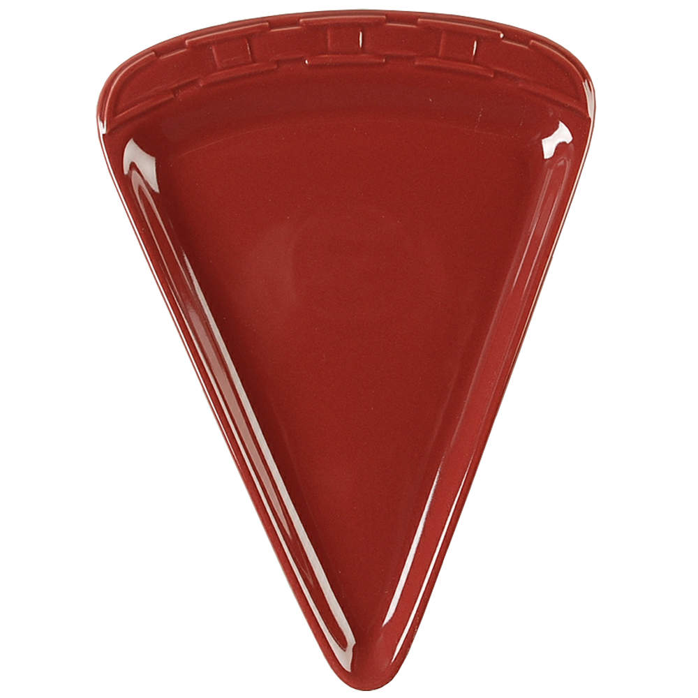 Woven Traditions Paprika Pizza Slice Plate by Longaberger-1