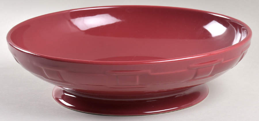 Woven Traditions Paprika Footed Bowl by Longaberger-1