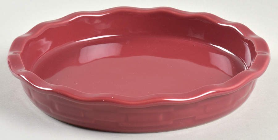 Woven Traditions Paprika 9" Pie Baking Plate by Longaberger-1