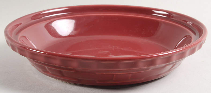 Woven Traditions Paprika 10" Pie Baking Plate by Longaberger-1